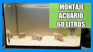 😱Montaje acuario 60 LITROS de un SUSCRIPTOR