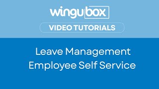 Wingubox ess leave application process