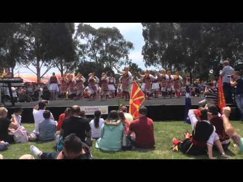 MKUD Ilinden Sydney- Egejsko Oro performance at the Melbourne Macedonian Food Festival 2015