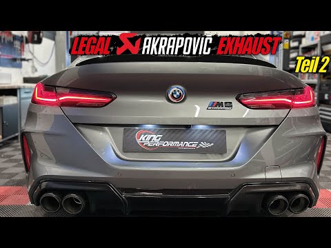 LEGAL AKRAPOVIC EXHAUST Slip-on Titanium ECE Exhaust System suitable for BMW M8 Competition F9x (...)