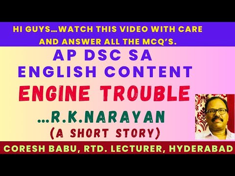 ENGINE TROUBLE...BY R.K. NARAYAN