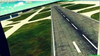 FSX KMSP Falcon 7x landing