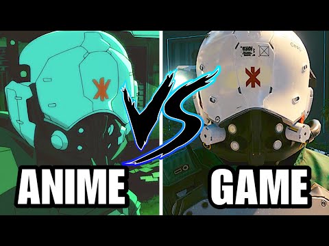 Trauma Team in Edgerunners VS Cyberpunk 2077