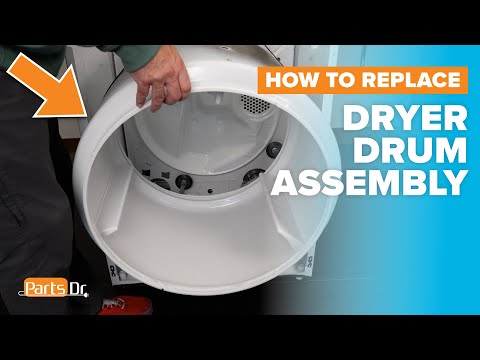 How to replace Dryer Drum Assembly part # W10899578 on your Whirlpool Maytag Amana Dryer