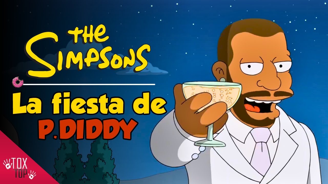 Los Simpson van a las fiestas blancas de P.Diddy | Los Simpson