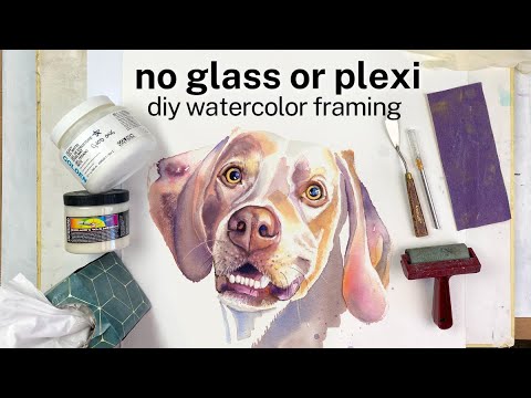 How to mount your watercolors to gatorboard or wood panels