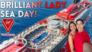 What Does A SEA DAY Look Like Aboard The Brilliant Lady? | 16 Night Cruise Day 3