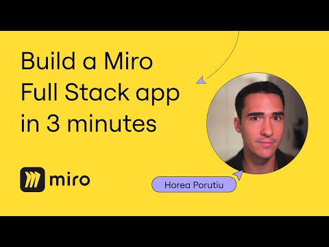 How to Build a Miro Full Stack (Next.js) app in 3 minutes - YouTube