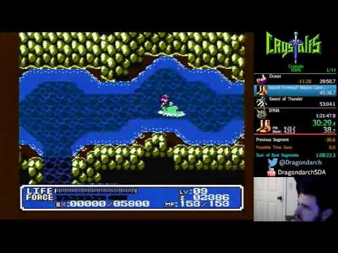 (NES) Crystalis - 100% No Wild Warp in 1:06:55