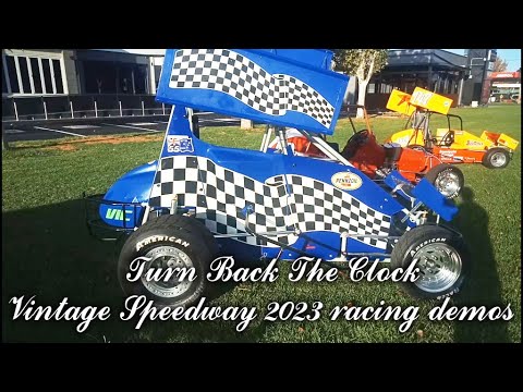 Vintage classic speedway Timmis Mildura Racing demos 2023