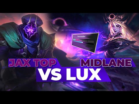 JAX TOP VS LUX MID | how to punish every mistake and take over