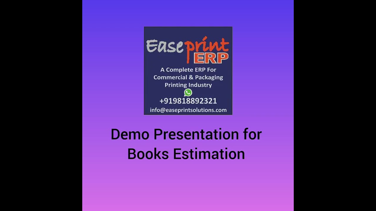 BOOK ESTIMATION