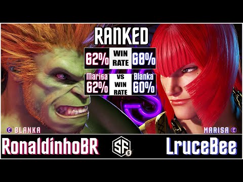 SF6 - RonaldinhoBR (Blanka) vs LruceBee (Marisa) in Street Fighter 6