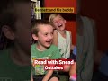 Bennett and his buddy laugh uncontrollably. @ReadWithSnead #laughing #buddies #kidsread