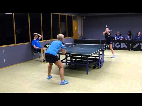 141112 Dame Elitedivision, Karoline Petersen - Jette Vieg