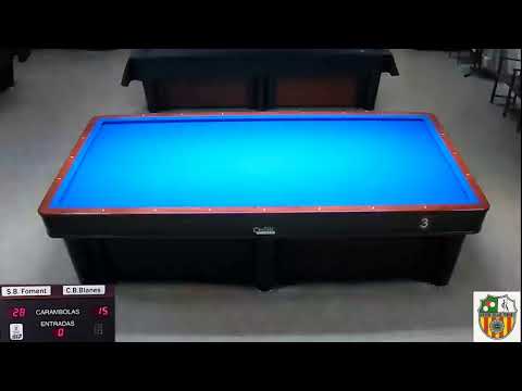 LLIGA CATALANA 3 BANDES 3ª. DIV  -  S.B.FOMENT   vs   C.B.BLANES