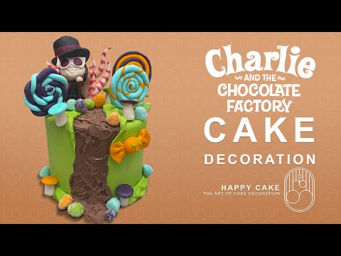 HOW TO MAKE A CHOCOLATE FACTORY CAKE | CHARLIE AND THE CHOCOLATE FACTORY | CHOCOLATE CAKE DECORATION