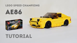 Tutorial - Toyota AE86 Trueno Lego Speed Champions 76901 Supra Alternate Build Instructions