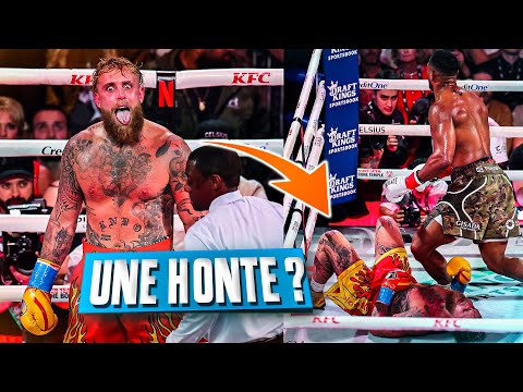 Anthony Joshua breaks Jake Paul's jaw but he laughs!