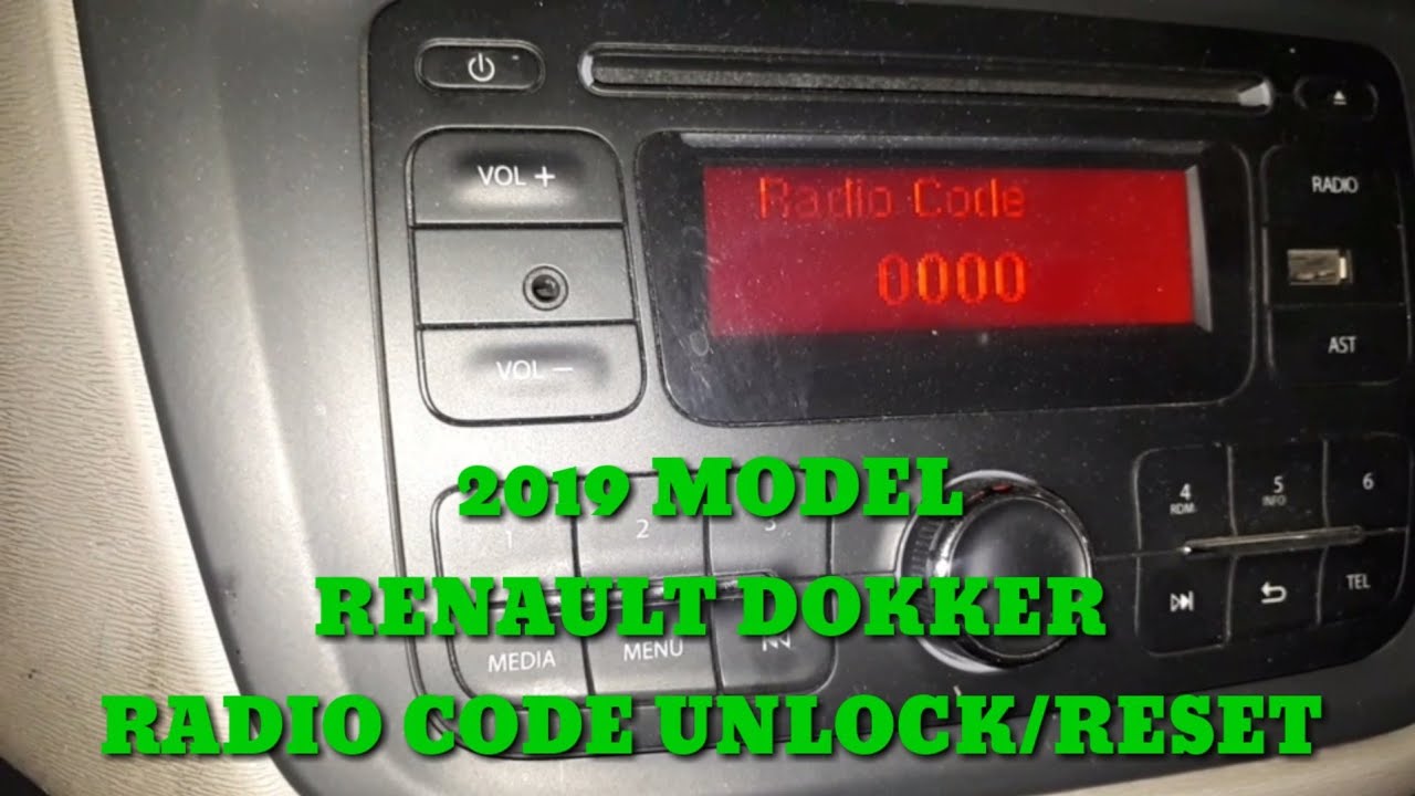 Watch video 2019 Renault Dokker Radio Code Unlock and Reset .Step by Step Now 2019 Renault Dokker Radio Code Unlock and Reset .Step by Step