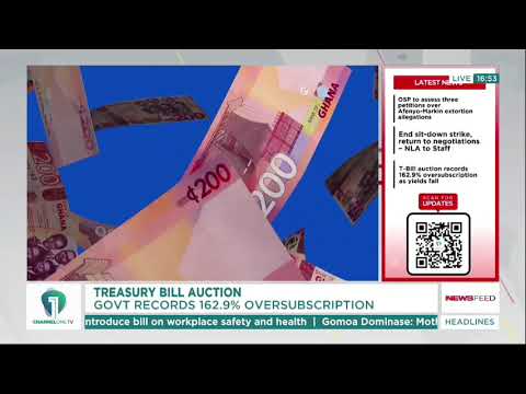 Treasury Bills Attract GH¢14.27bn in Bids, 163% Above Government Target