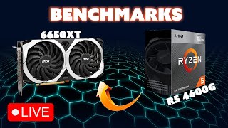 Benchmarking A $600 PC Featuring The RX 6650XT! LIVE! | Will The Performance Gains Be Insane?