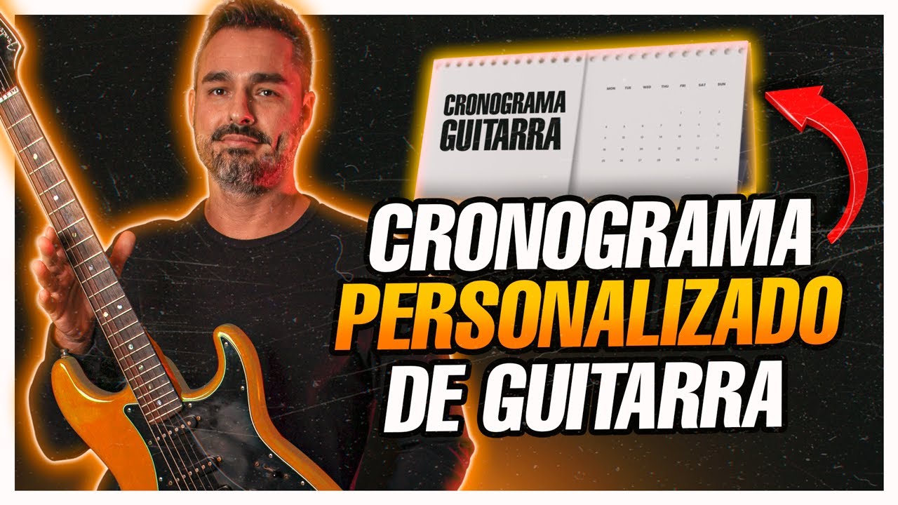 Crie seu próprio cronograma de acordo com seu perfil de guitarrista.