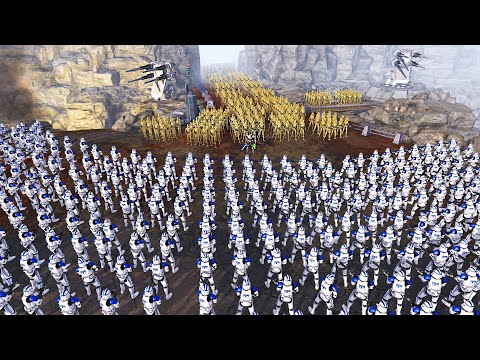 501st Legion Surrounds GENERAL GRIEVOUS' Droid Factory! - Men of War: Star Wars Mod