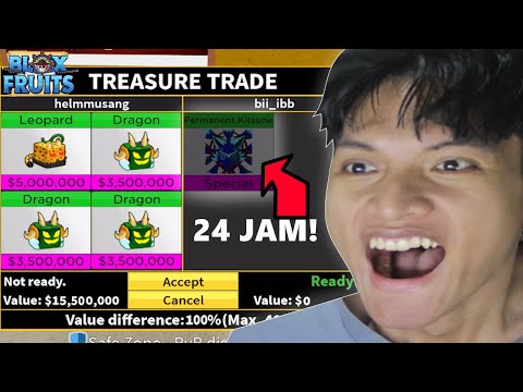 TRADING TERGILA!! Trading 24 Jam Blox Fruit Akhirnya Kitsune Fruit!