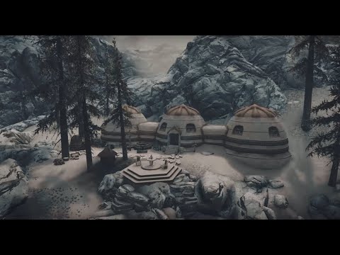 Skyrim Special Edition (Snow Elf Hut: A Snow Elf themed home Mod in the Reach)