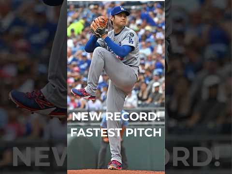 NEW RECORD! Shohei #Ohtani throws fastest pitch of career #Dodgers