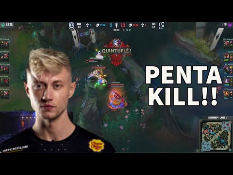KC Rekkles Gets His First PENTA KILL In The LFL And The Crowd Goes Wild!!!