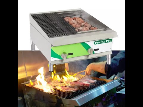Stainless steel gas bbq grill, for restaurant