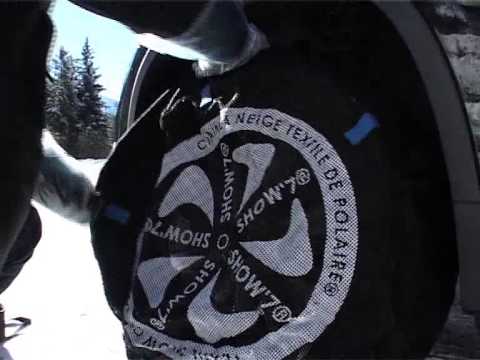 POLAIRE SHOW'7: Textil Snow Chain fiting - Chaine à neige textile montage