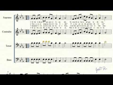 Hino 329 do Cantor Cristão - Conta as Bênçãos - Partitura Coral - Soprano