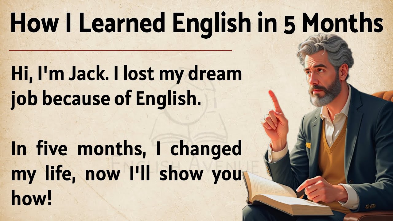 How I Learned English in 5 Months || My Powerful Story 🔥 || Graded Reader || Improve Your English ✅