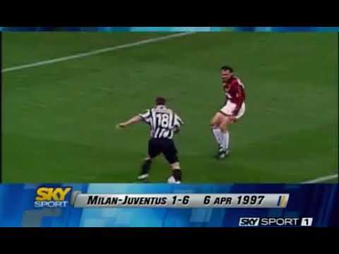 Milan 1 - 6 Juventus   Campionato 1996/97 Serie A Season