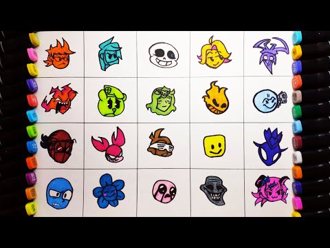 How to draw Icons from Friday Night Funkin #5