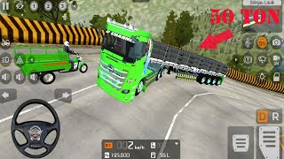 Download lagu Truk Trailer Panjang Hino 500 Oleng Muatan Beton & Hampir Gak Kuat Nanjak Di Sitinjau Lauik mp3