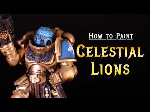 Celestial Lions Paint Guide | How to Paint Light Gold |  #warhammer #warhammer40k #ageofsigmar