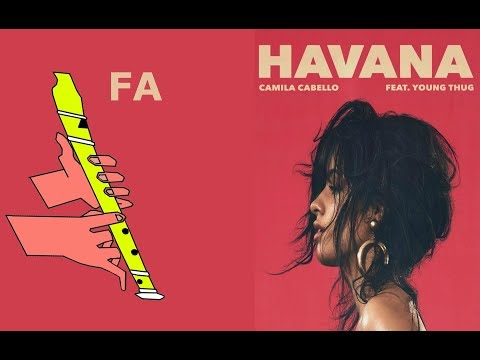 HAVANA / RECORDER / CAMILA CABELLO / FLAUTA DULCE FÁCIL / TUTORIAL CON ANIMACIÓN.