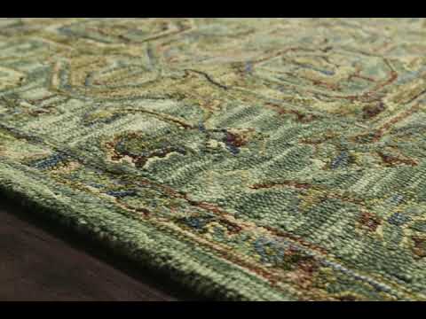 Loloi Victoria - VK-20 Dark Green, Tobacco