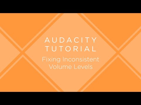 Audacity Tutorial: Fixing Inconsistent Volume Levels