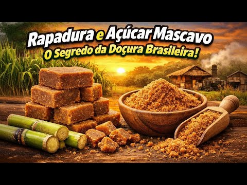 Rapadura e Açúcar Mascavo: O Segredo da Doçura Brasileira 🍬🇧🇷#CanaDeAçúcar 🌾, #ColheitaDaCana ✂️