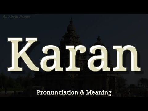 Karan - Pronunciation and Meaning