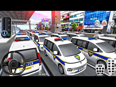 New Police Car Stuck in Parking Garage - 3D Driving Class 2025 - Android GamePlay