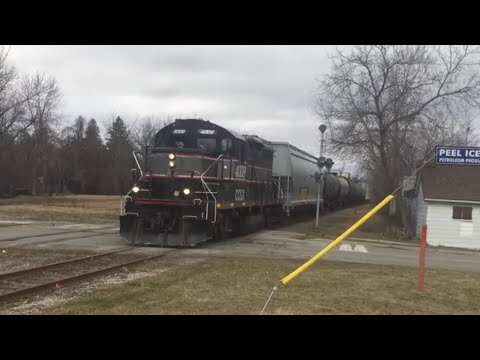 OBRY-N-2016!! CCGX 4009 both ways through Downtown Brampton on March 18 2016! +the GEXR both ways