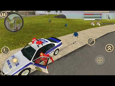 Iron Rope Hero: Vice Town City Crime Simulator #1 - Android Gameplay