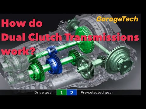 How do Dual Clutch Transmissions work? DSG, DCT, PDK, S-tronic. Auto transmission gearbox animation
