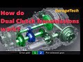 How Do Dual Clutch Transmissions Work DSG DCT PDK S Tronic Auto Transmission Gearbox Animation